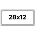 thumbnail image 1 of 28x12 Frame Silver Real Wood Picture Frame Width 1.125 Inches | Interior Frame Depth 0.5 Inches |, 1 of 8