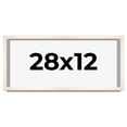 thumbnail image 1 of 28x12 Frame White Wheat Solid Wood Picture Frame | Moulding Width 0.75 Inches | Interior Depth 0.5, 1 of 8