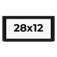 thumbnail image 1 of 28x12 Shadow Box Black Solid Wood Display Picture Frame | 1 Inch Rabbet Depth | | 1.375 Inch, 1 of 4