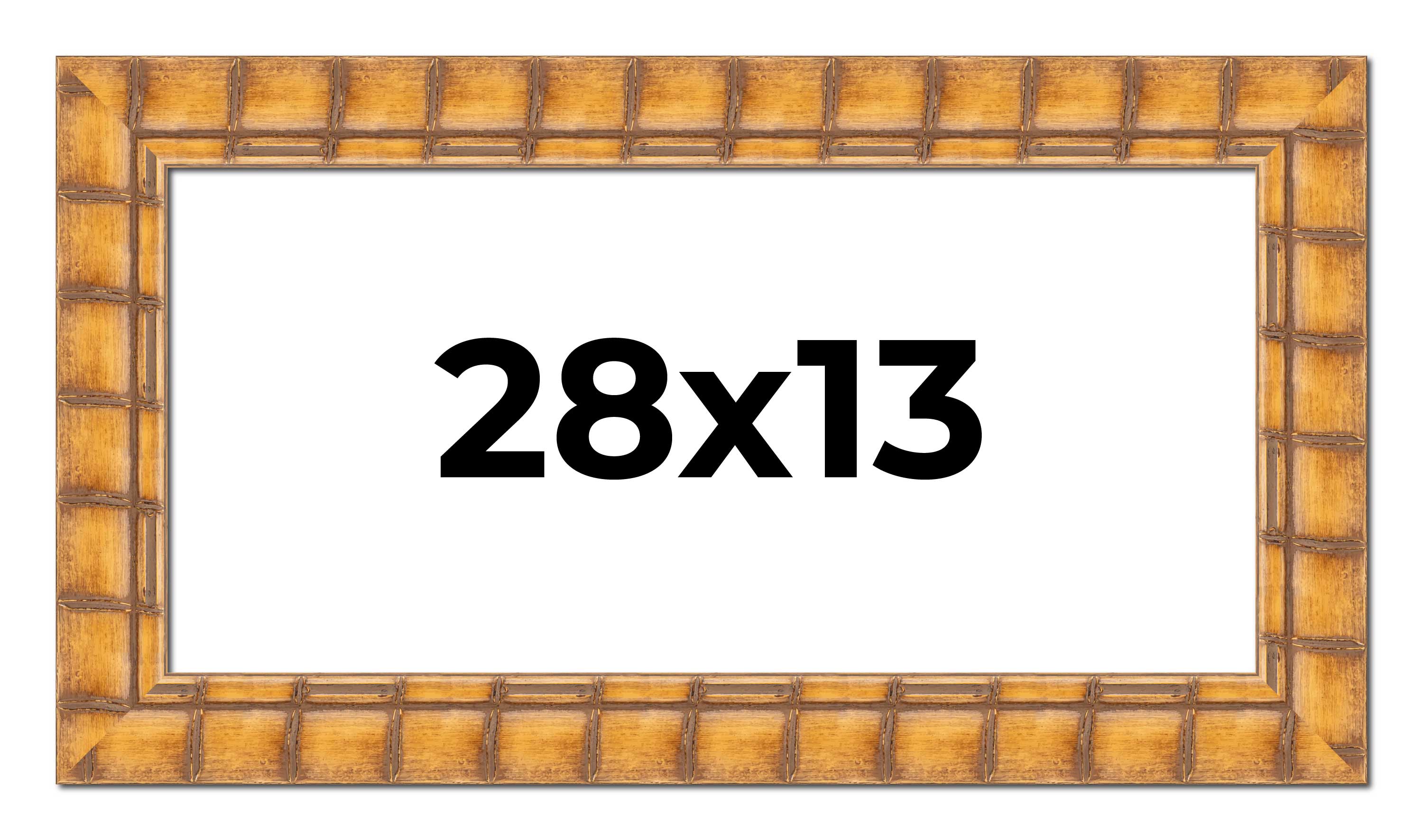 28x13 Frame Beige Real Wood Picture Frame Width 3 inches | Interior ...