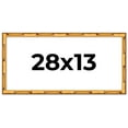 thumbnail image 1 of 28x13 Frame Gold Bamboo Solid Wood Picture Frame | 1 Inch Moulding Width | Interior Frame Depth, 1 of 8