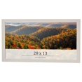 thumbnail image 1 of 28x13 Frame White Wheat Solid Wood Picture Frame | Moulding Width 0.75 Inches | Interior Depth 0.5, 1 of 8