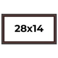 thumbnail image 1 of 28x14 Frame Brown Round Mahogany Solid Wood Picture Frame | 1.625 Inch Moulding Width | with UV, 1 of 8