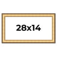 thumbnail image 1 of 28x14 Frame Gold Plein Aire Solid Wood Picture Frame Width 2 Inches | Interior Frame Depth 0.5, 1 of 8
