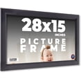thumbnail image 1 of 28x15 Frame Black Passaggi Solid Wood Picture Frame Width 1.5 Inches | Interior Depth 0.5 Inches |, 1 of 8