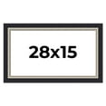 thumbnail image 1 of 28x15 Frame Black Real Wood Picture Frame Width 2.25 Inches | Interior Frame Depth 0.5 Inches |, 1 of 8