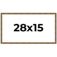 thumbnail image 1 of 28x15 Frame Gold Picture Frame - Complete Modern Photo Frame Includes UV Acrylic Shatter Guard, 1 of 8