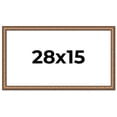 thumbnail image 1 of 28x15 Frame Gold Real Wood Picture Frame Width 1.25 inches | Interior Frame Depth 0.5 inches |, 1 of 8