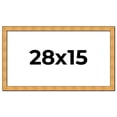 thumbnail image 1 of 28x15 Frame Gold Rustic Solid Wood Picture Frame | 1.25 Inch Wide Moulding | Rustique Gold, 1 of 8