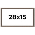 thumbnail image 1 of 28x15 Frame Silver Real Wood Picture Frame Width 1.25 Inches | Interior Frame Depth 0.5 Inches |, 1 of 8