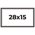 thumbnail image 1 of 28x15 Frame Silver Real Wood Picture Frame Width 1.25 Inches | Interior Frame Depth 0.75 Inches |, 1 of 8