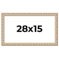 thumbnail image 1 of 28x15 Frame White Real Wood Picture Frame Width 1.5 inches | Interior Frame Depth 0.5 inches |, 1 of 8