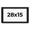 thumbnail image 1 of 28x15 Shadow Box Black Solid Wood Display Picture Frame | 1 Inch Rabbet Depth | | 1.375 Inch, 1 of 4