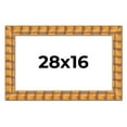 thumbnail image 1 of 28x16 Frame Beige Real Wood Picture Frame Width 3 inches | Interior Frame Depth 0.5 inches |, 1 of 8