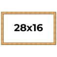 thumbnail image 1 of 28x16 Frame Gold Rustic Solid Wood Picture Frame | 1.25 Inch Wide Moulding | Rustique Gold, 1 of 8