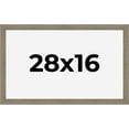 thumbnail image 1 of 28x16 Frame Gray Barnwood Rustic Solid Wood Picture Frame | 1.5 Inch Moulding Width | Includes UV, 1 of 8