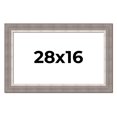 thumbnail image 1 of 28x16 Frame Grey Real Wood Picture Frame Width 2.75 Inches | Interior Frame Depth 0.5 Inches |, 1 of 8