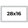 thumbnail image 1 of 28x16 Frame Sterling Silver Solid Wood Picture Frame | 1.25 Inch Moulding Width | 0.75 Inch, 1 of 8