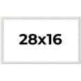 thumbnail image 1 of 28x16 Frame White Real Wood Picture Frame Width 0.75 inches | Interior Frame Depth 0.5 inches |, 1 of 8