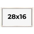 thumbnail image 1 of 28x16 Frame White Wheat Solid Wood Picture Frame | Moulding Width 0.75 Inches | Interior Depth 0.5, 1 of 8