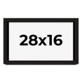thumbnail image 1 of 28x16 Shadow Box Black Solid Wood Display Picture Frame | 1 Inch Rabbet Depth | | 1.375 Inch, 1 of 4