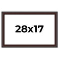 thumbnail image 1 of 28x17 Frame Brown Round Mahogany Solid Wood Picture Frame | 1.625 Inch Moulding Width | with UV, 1 of 8