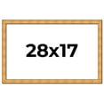 thumbnail image 1 of 28x17 Frame Gold Rustic Solid Wood Picture Frame | 1.25 Inch Wide Moulding | Rustique Gold, 1 of 8
