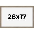 thumbnail image 1 of 28x17 Frame Gray Barnwood Rustic Solid Wood Picture Frame | 1.5 Inch Moulding Width | Includes UV, 1 of 8