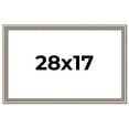 thumbnail image 1 of 28x17 Frame Grey Real Wood Picture Frame Width 1.25 inches | Interior Frame Depth 0.5 inches | Hans, 1 of 8