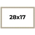 thumbnail image 1 of 28x17 Frame Grey Solid Wood Picture Frame Width 1 Inches | Interior Frame Depth 0.5 Inches |, 1 of 8
