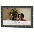 thumbnail image 1 of 28x19 Frame Black Bamboo Solid Wood Picture Frame Width 1.5 Inches | Interior Frame Depth 0.5, 1 of 8