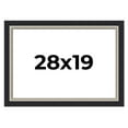 thumbnail image 1 of 28x19 Frame Black Real Wood Picture Frame Width 2.25 Inches | Interior Frame Depth 0.5 Inches |, 1 of 8