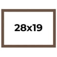 thumbnail image 1 of 28x19 Frame Brown Farmhouse Solid Wood Picture Frame Width 1.5 Inches | Interior Frame Depth 0.5, 1 of 8