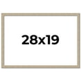 thumbnail image 1 of 28x19 Frame Grey Solid Wood Picture Frame Width 1 Inches | Interior Frame Depth 0.5 Inches |, 1 of 8