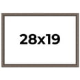 thumbnail image 1 of 28x19 Frame Silver Real Wood Picture Frame Width 1.25 Inches | Interior Frame Depth 0.5 Inches |, 1 of 8