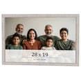 thumbnail image 1 of 28x19 Frame White Real Wood Picture Frame Width 0.75 inches | Interior Frame Depth 0.5 inches |, 1 of 8