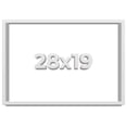 thumbnail image 1 of 28x19 Shadow Box Frame White | 1 Inches Deep Real Wood Contemporary Shadowbox Display Frame | UV, 1 of 6