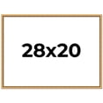 thumbnail image 1 of 28x20 Frame Beaded Gold Solid Wood Picture Frame | 0.75 Inches Moulding Width | Liscio Oro, 1 of 8