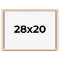 thumbnail image 1 of 28x20 Frame Beige Real Wood Picture Frame Width 0.75 inches | Interior Frame Depth 0.5 inches |, 1 of 8