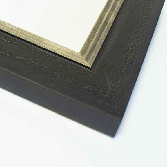 28x20 Frame Black & Gold Solid Wood Picture Frame Width 1.75 Inches | Interior Frame Depth 0.5625