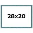 thumbnail image 1 of 28x20 Frame Blue Rustic Barnwood Solid Wood Picture Frame Width 1.25 Inches | Interior Depth 0.5, 1 of 8