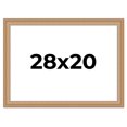 thumbnail image 1 of 28x20 Frame Charleston Honey Brown Solid Wood Picture Frame Width 1.75 Inches | Interior Depth 0.5, 1 of 8
