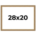 thumbnail image 1 of 28x20 Frame Gold Solid Wood Picture Frame Width 1.25 Inches | Interior Frame Depth 0.375 Inches |, 1 of 8