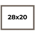 thumbnail image 1 of 28x20 Frame Silver Real Wood Picture Frame Width 1.25 Inches | Interior Frame Depth 0.5 Inches |, 1 of 8