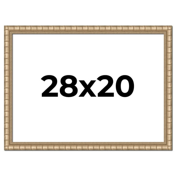 28x20 Frame Silver Real Wood Picture Frame Width 1.5 inches | Interior Frame Depth 0.5 inches |