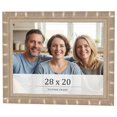 thumbnail image 1 of 28x20 Frame Silver Real Wood Picture Frame Width 1.5 inches | Interior Frame Depth 0.5 inches |, 1 of 8