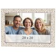 thumbnail image 1 of 28x20 Frame White Real Wood Picture Frame Width 1.5 inches | Interior Frame Depth 0.5 inches |, 1 of 8