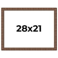 thumbnail image 1 of 28x21 Dark Brown Bamboo Real Wood Picture Frame Width 1.5 inches | Interior Frame Depth 0.5 inches, 1 of 8