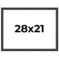 thumbnail image 1 of 28x21 Frame Black Real Wood Picture Frame Width 1.25 inches | Interior Frame Depth 0.5 inches |, 1 of 8