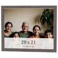 thumbnail image 1 of 28x21 Frame Blue Kingsley Pewter Solid Wood Picture Frame Width 0.75 Inches |Interior Depth 0.5, 1 of 8